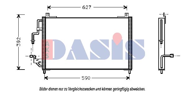 AKS DASIS Lauhdutin, ilmastointilaite 162230N